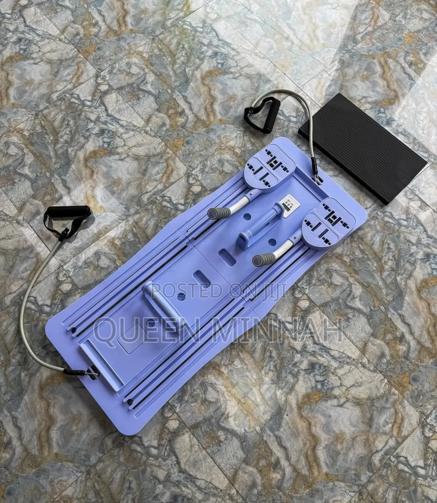 Foldable Pilates Reformer Set/ Pilates Board Ab Roller Exercise Wheel