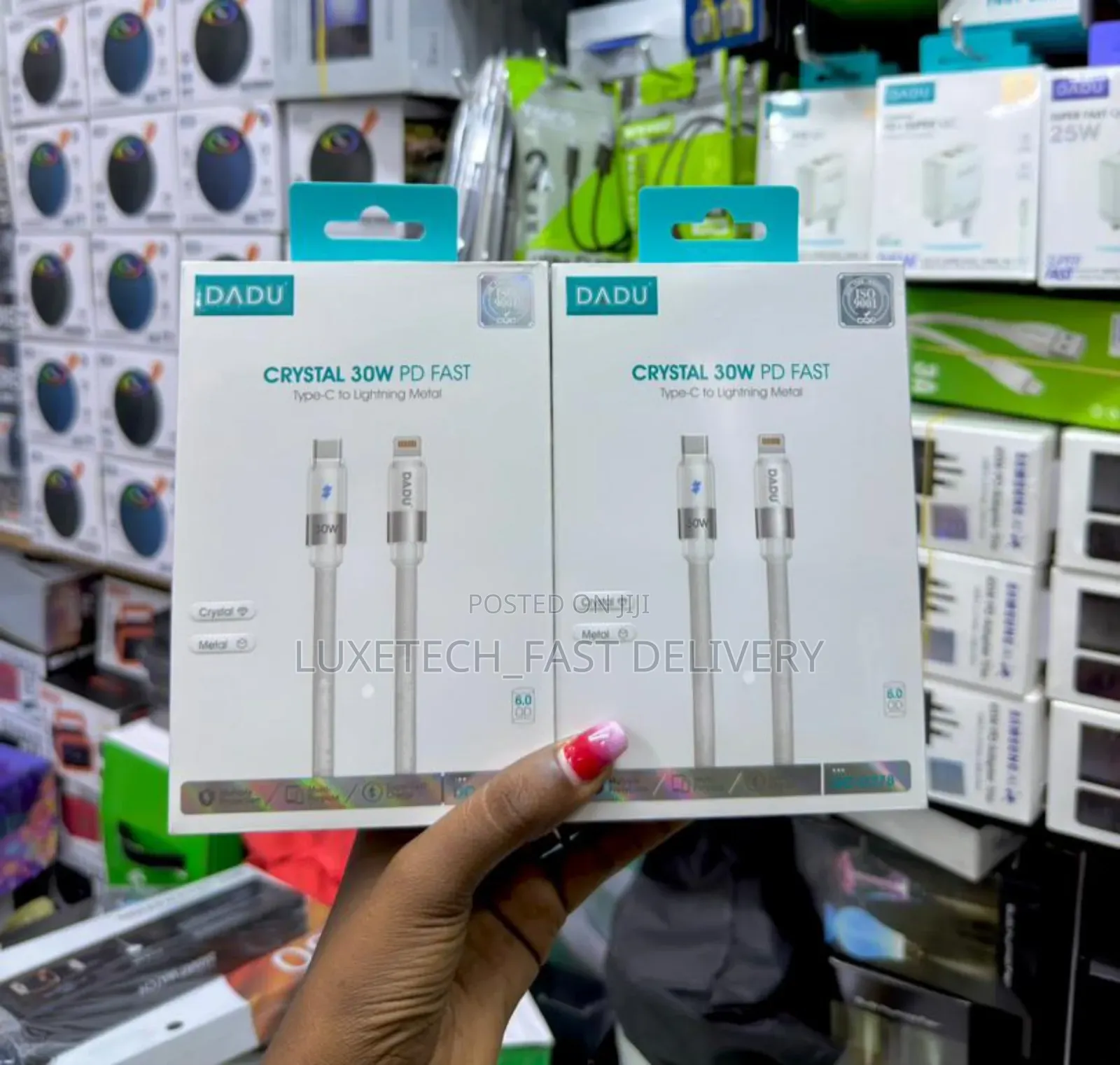 Dadu Crystal 30w Pd Fast Type-C to Lightning Metal Cable