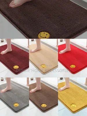 Emoji_absorbent Bath Mat