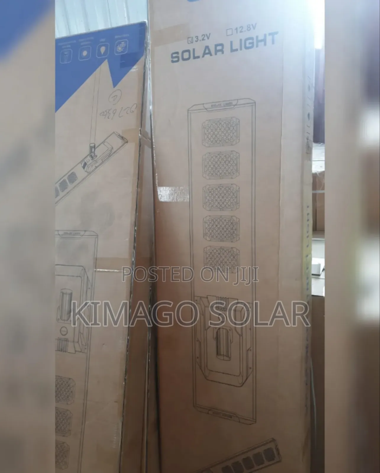 Taa Ya Solar Nguvu Ya 500w: 165ah Betri, Inakaa Siku 5 Bila Jua, New