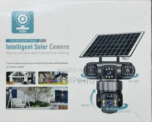 Outdoor CCTV Camera Inaona Pande Zote Lens 3 Rotative Moja Fixed
