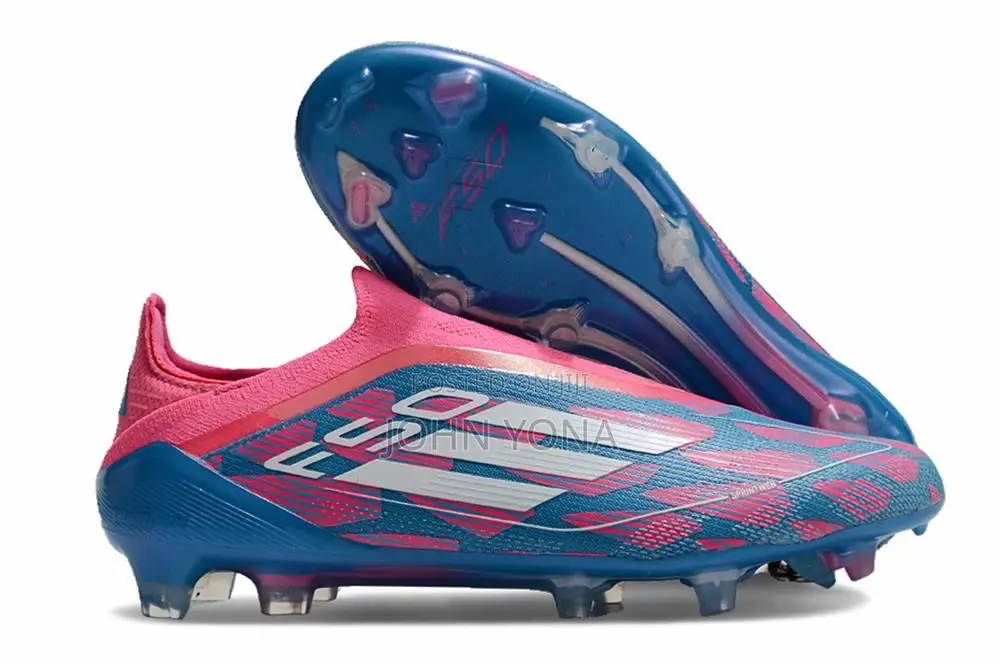 Adidas F50 Elite Laceless Firm Ground Soccer Cleat in the Solar Blue