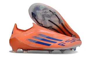 Adidas F50 Elite Laceless Football Shoes Coral Blaze Color