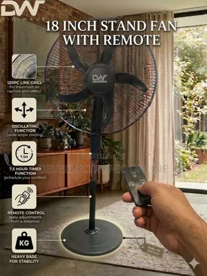 *Digiwave 18inch Stand Fan With Remote