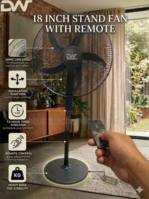 *Digiwave 18inch Stand Fan With Remote