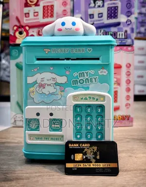 Atm Piggy Bank for Kids Educational Fingerprint