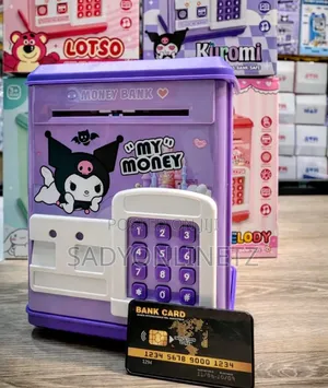 Atm Piggy Bank for Kids Educational Fingerprint
