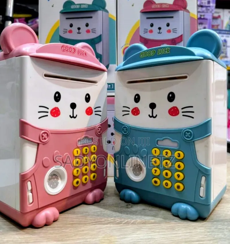 Electronic Fingerprint Code Lock Money Banks for Kids