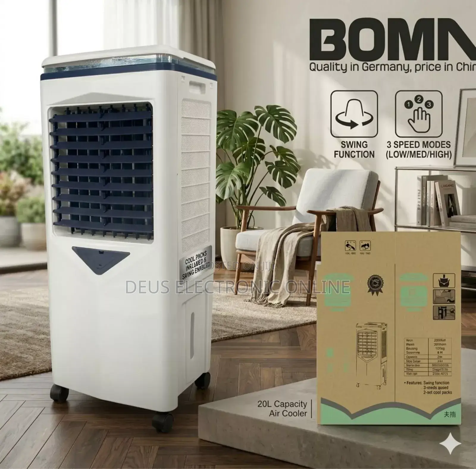 *Electric Boma Air Cooler 20l