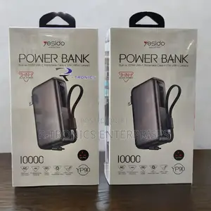 Yesido Yp90 (10,000mah) 3-in-1 Power Bank and Wall Charger Hybrid