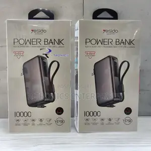 Yesido Yp90 (10,000mah) 3-in-1 Power Bank and Wall Charger Hybrid