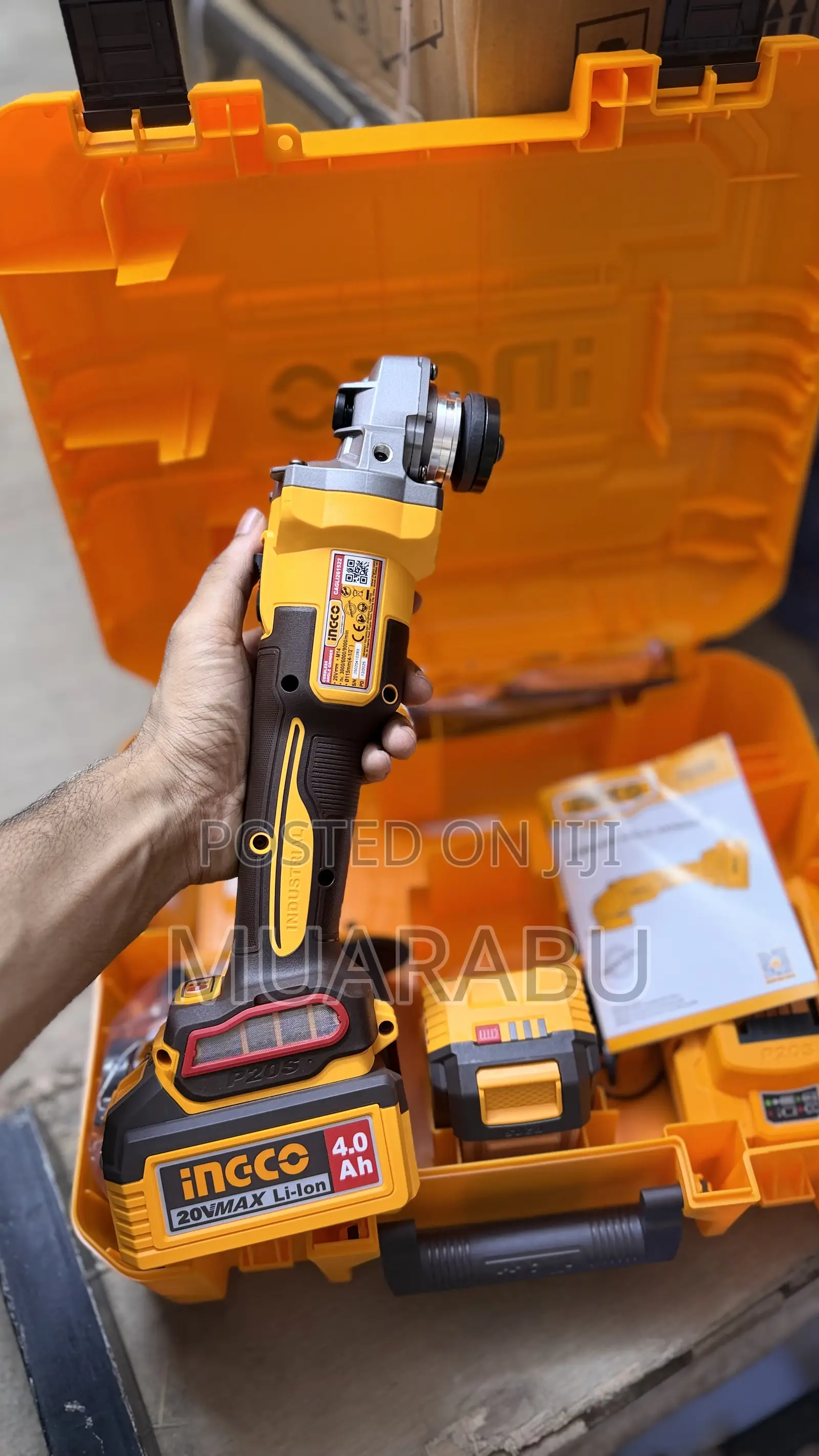 Ingco Cordless Angle Grinder 20v