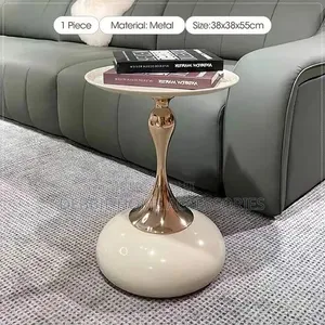 Modern Round Pedestal Side Table