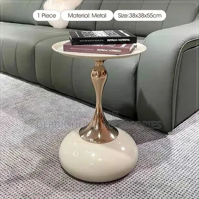 Modern Round Pedestal Side Table