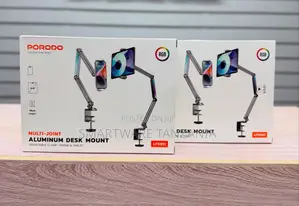 Porodo Lfs051 Rgb Aluminum Desk Mount For Phone And Tablet