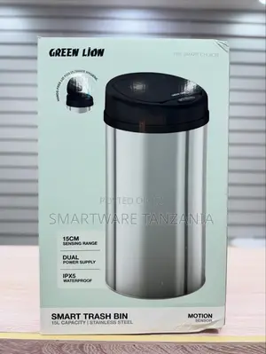 Green Lion Smart Trash Bin 15l Motion Sensor Stainless Steel