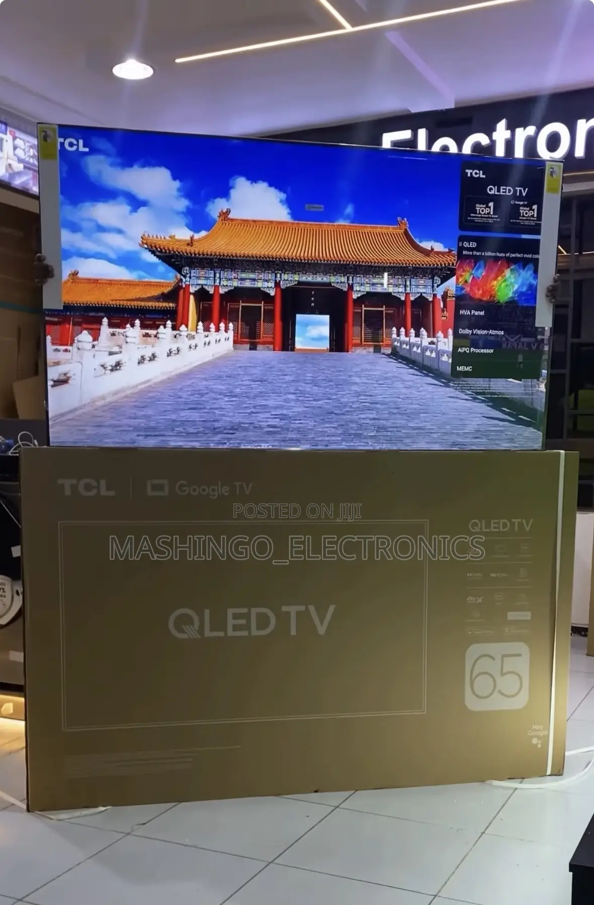 65 Inches TCL Qled Smart Tv