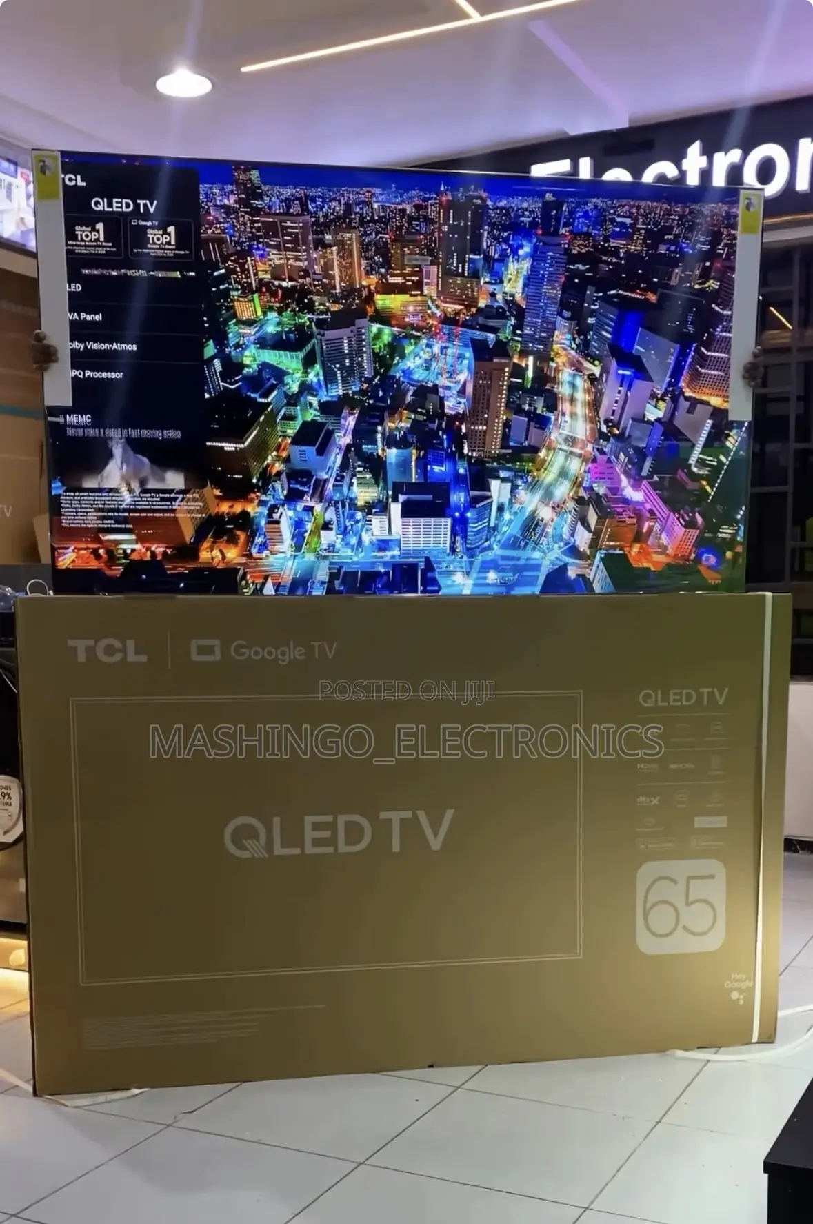 65 Inches TCL Qled Smart Tv