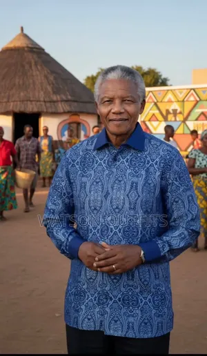 Men's New Shirts Presidential Brand Mandela Fashion and Wear