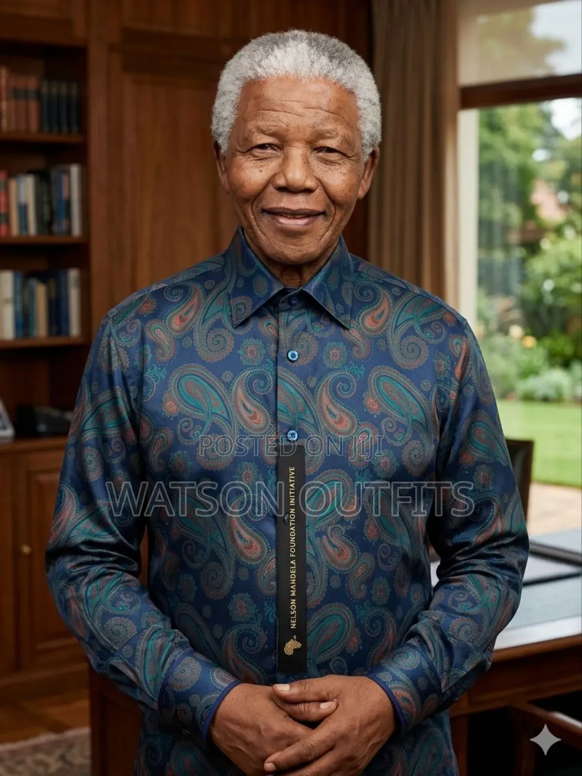 Men's New Shirts Presidential Brand Mandela Fashion and Wear
