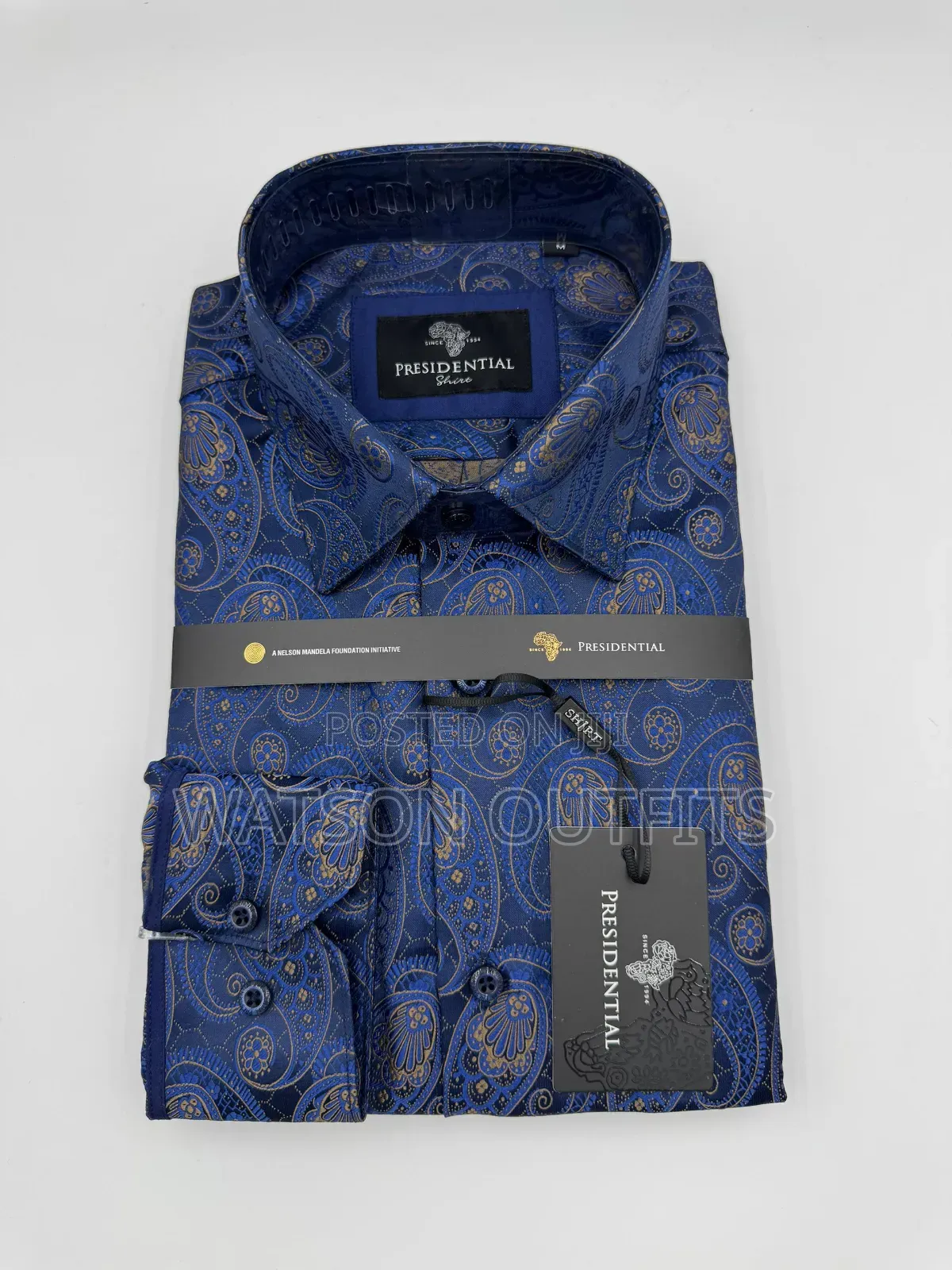 Men's New Shirts Presidential Brand Mandela Fashion and Wear
