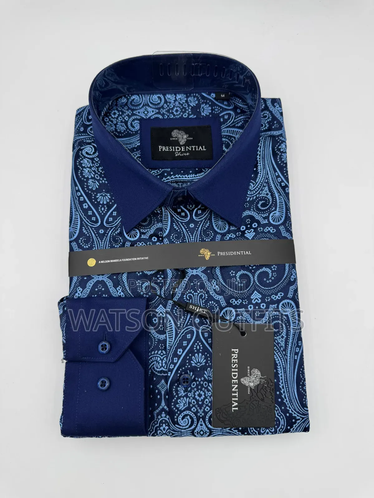 Men's New Shirts Presidential Brand Mandela Fashion and Wear