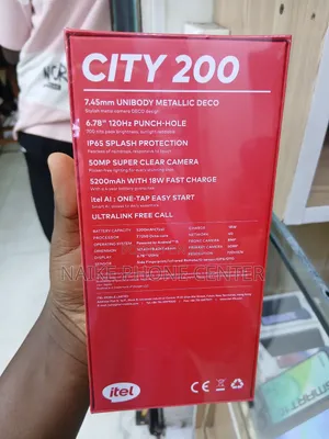 New Itel City 200 128 GB Black