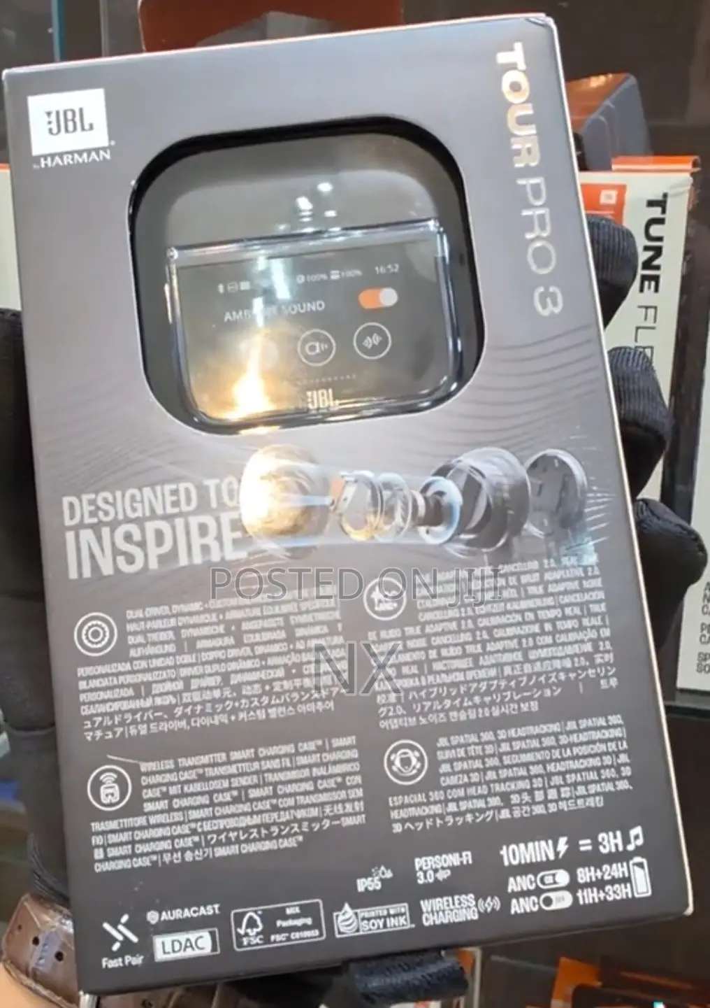 JBL Tour Pro 3 True Adaptive Noise Cancelling Bluetooth Earphones