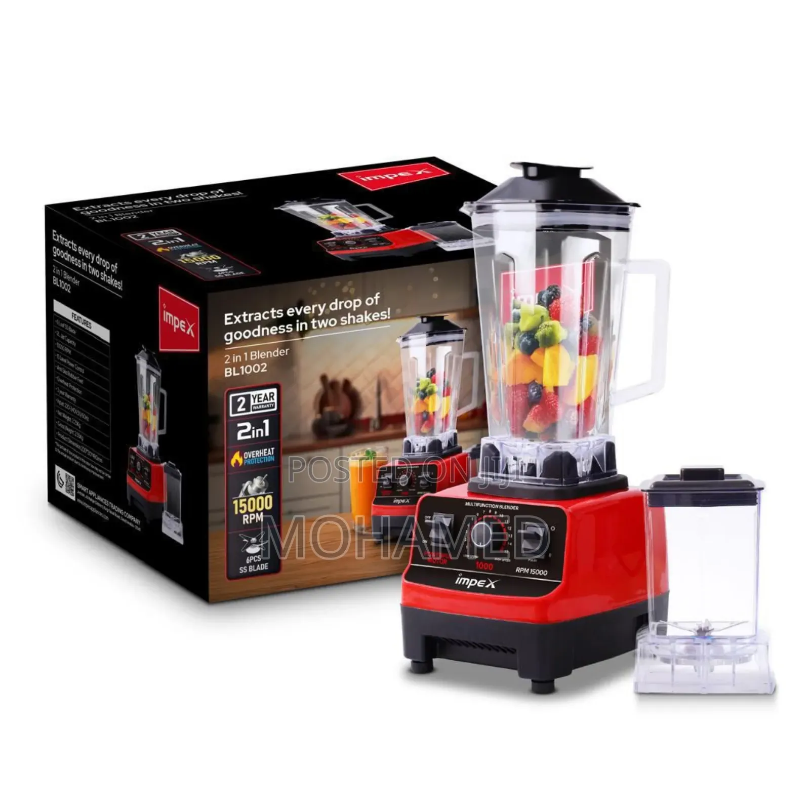 Impex Blender – Nguvu Kubwa Ya Kusaga Na Kutengeneza Juisi Safi! 