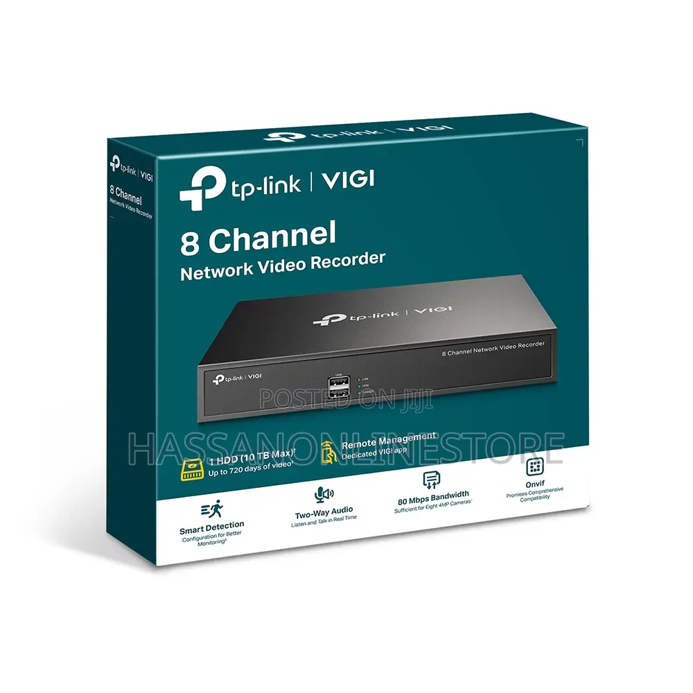 Tp-link Vigi Nvr1008h-8p 8 Channel Network Video Recorder
