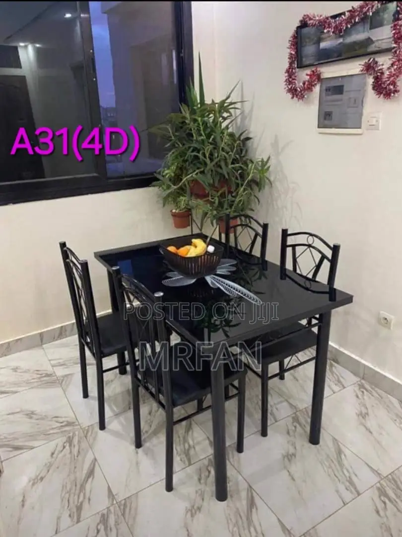 Dining Table Meza Ya Chalupa Viti 4 Nzuri