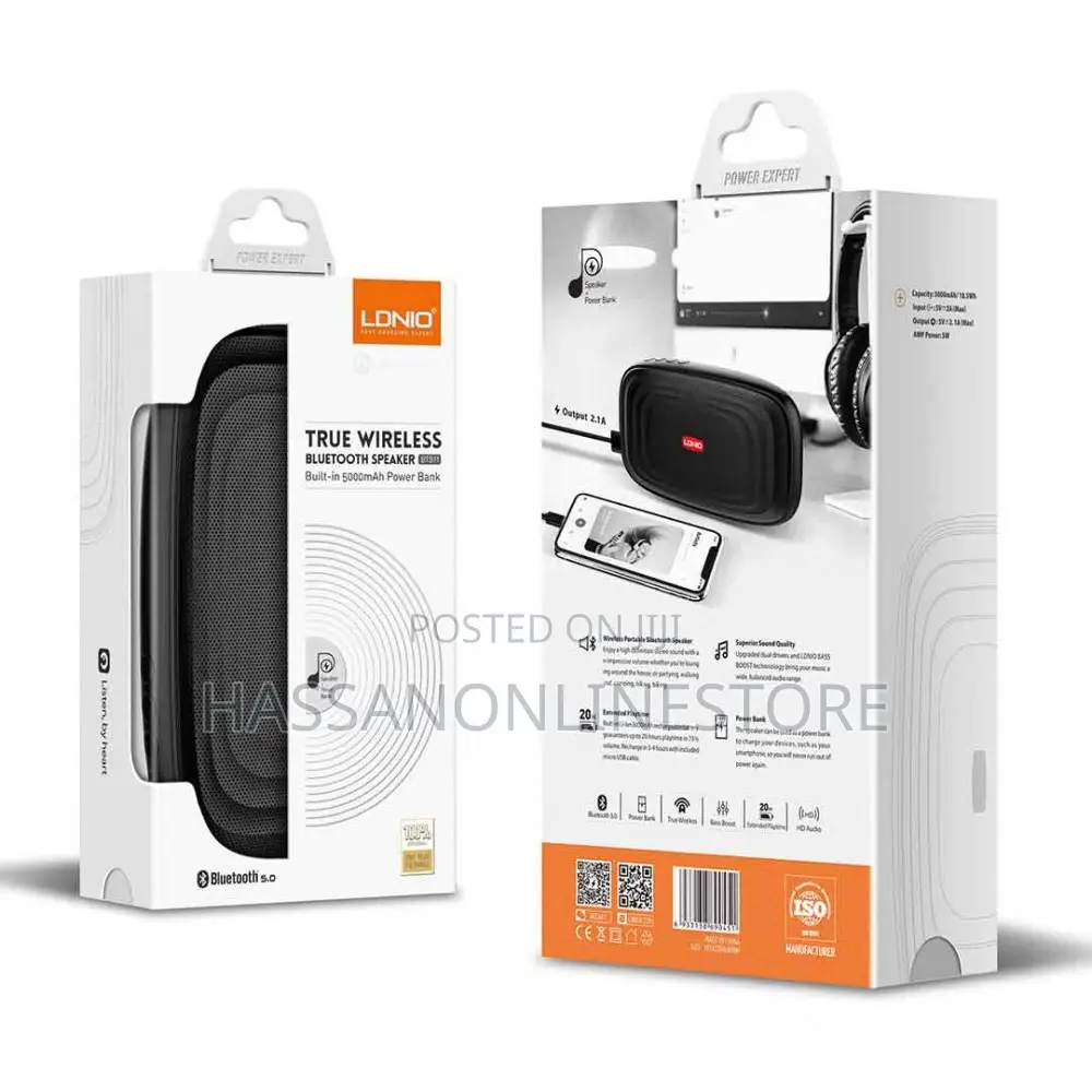 Ldnio Bts11 5000mah Power Bank Bluetooth Speaker