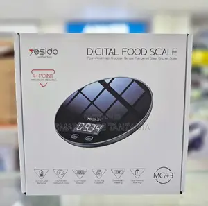 Yesido Mg43 Digital Food Scale 5kg Tempered Glass Lcd Kitchen