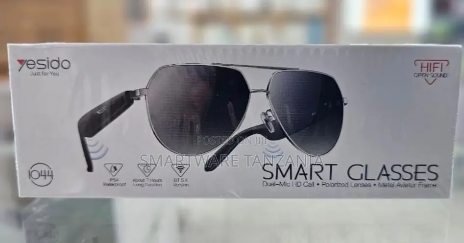 Yesido Io44 Smart Glasses Aviator Bt 5.4 Polarized Hifi 7hr