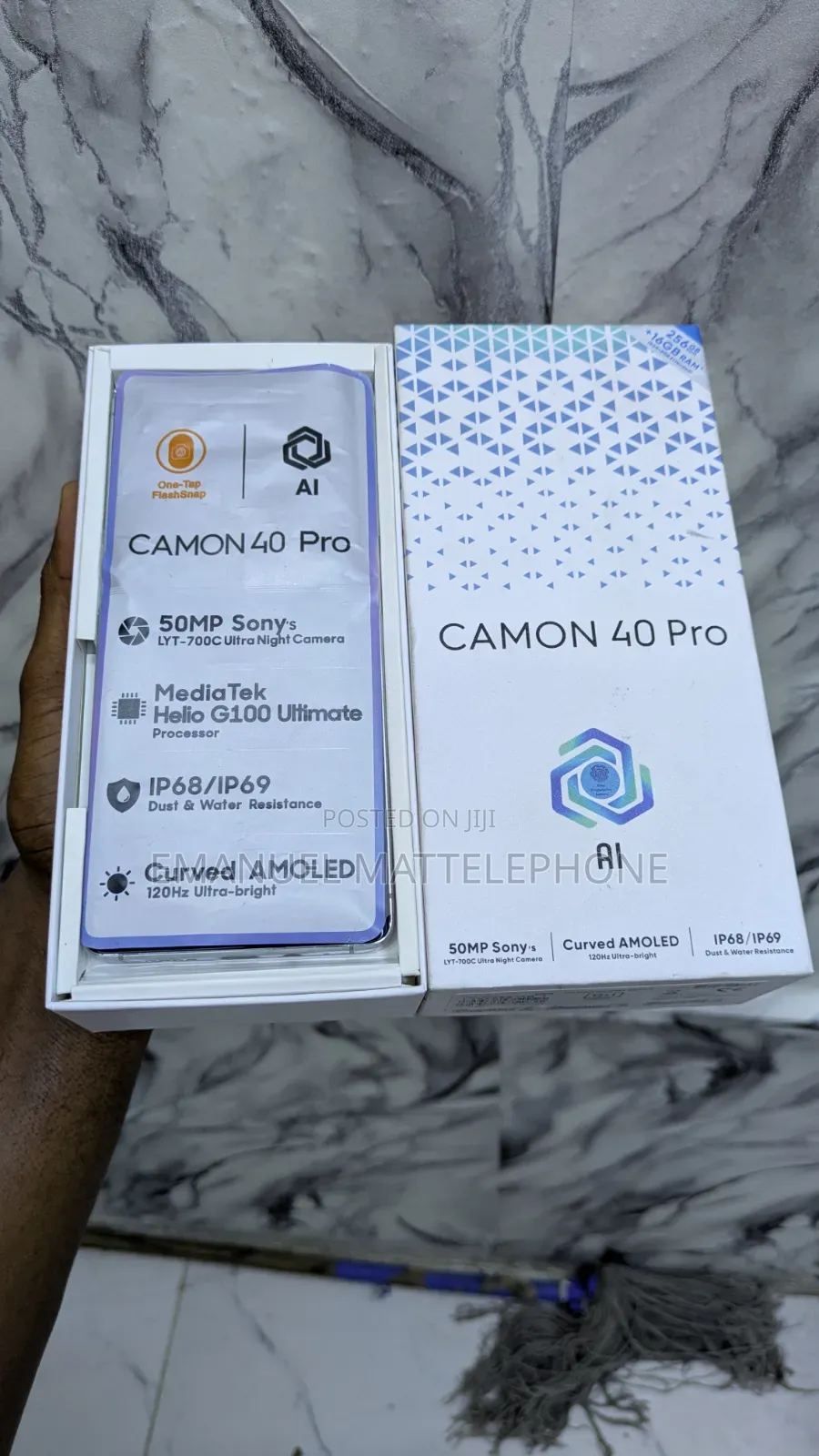 New Tecno Camon 40 Pro 5G 256 GB Blue