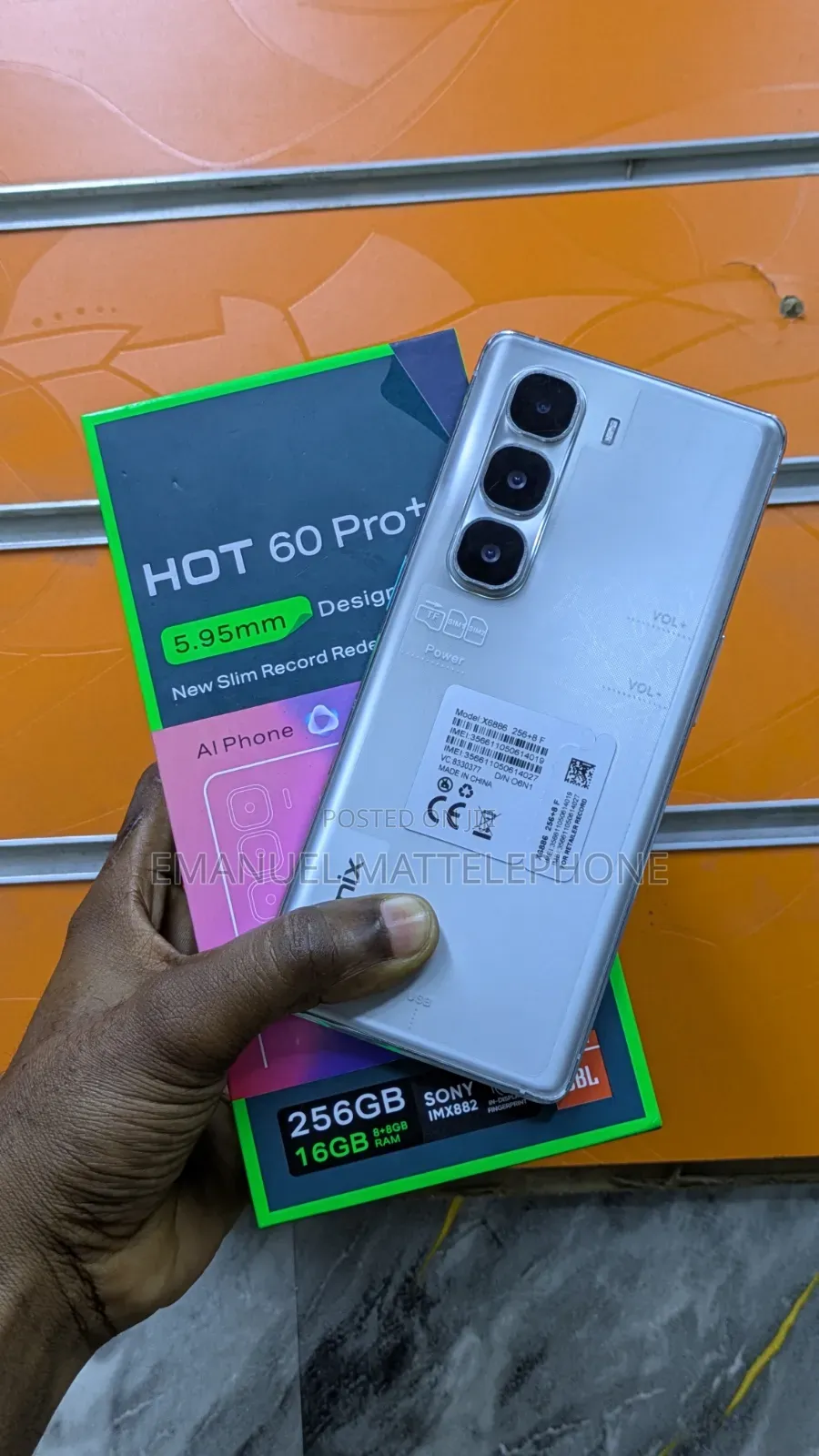 New Infinix Hot 60 Pro+ 128 GB Silver