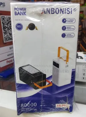 Anbonisi High-Capacity Portable Power Bank 80000mah