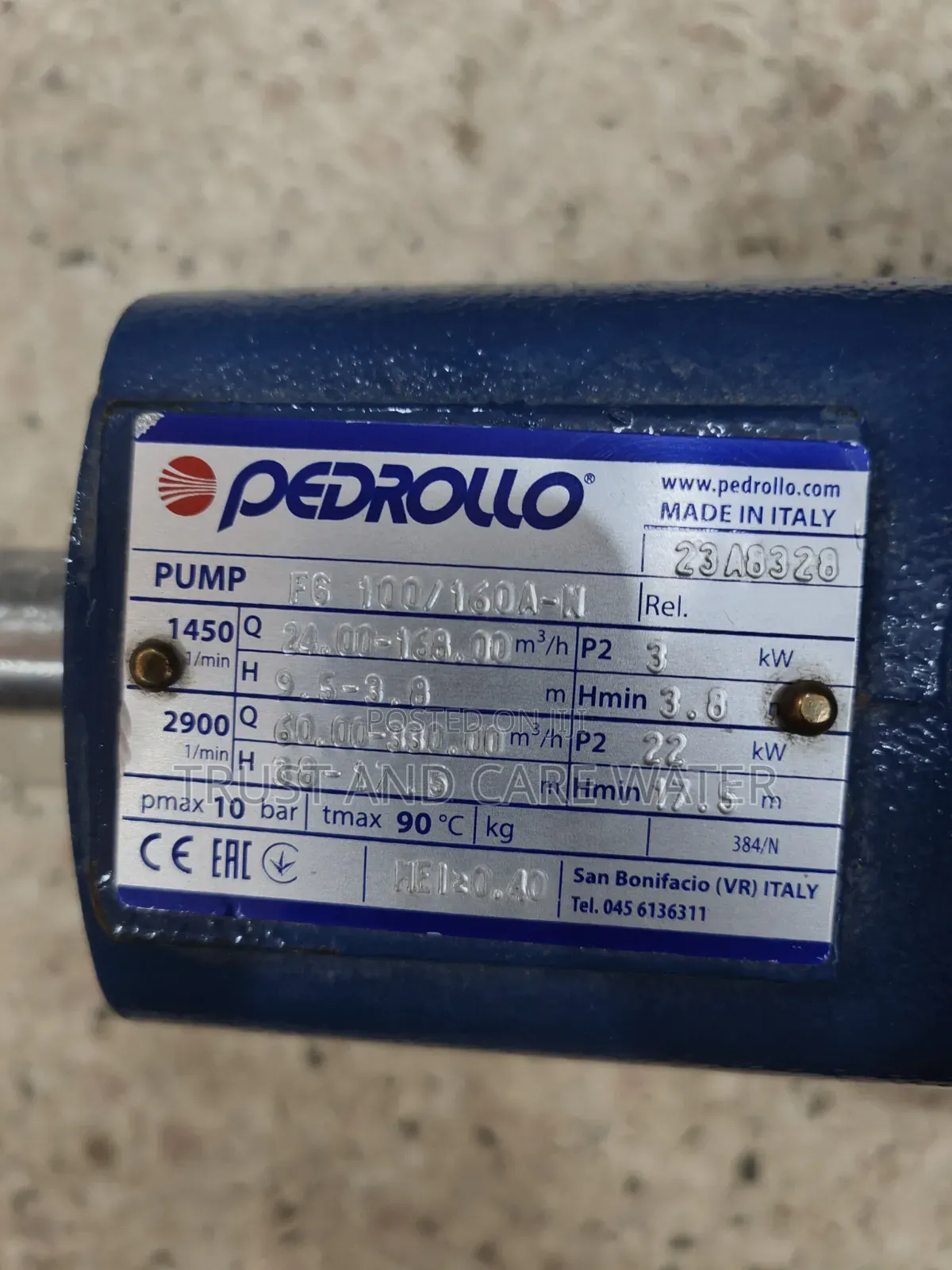 Pedrollo Surface Head Pump 25hp
