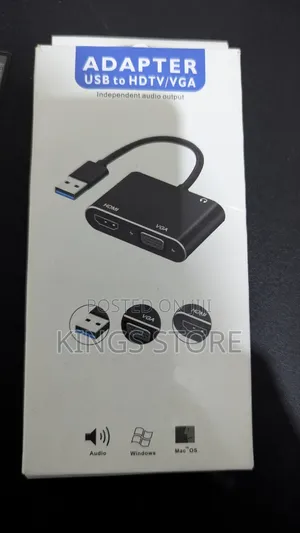 Usb 3.0 to Hdmi Vga Adapter for 2 Monitors