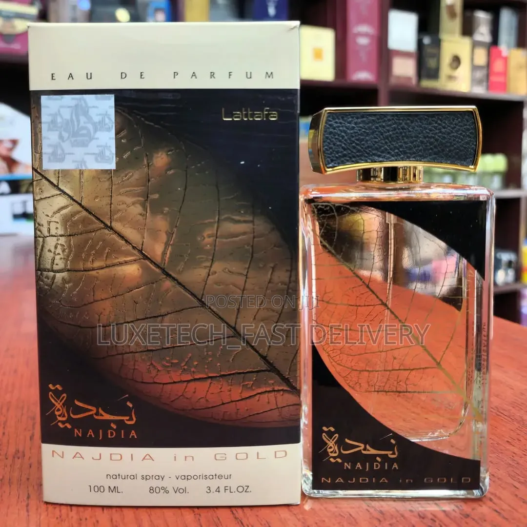 Lattafa Najdia in Gold Eau De Parfum, a Unisex Fragrance