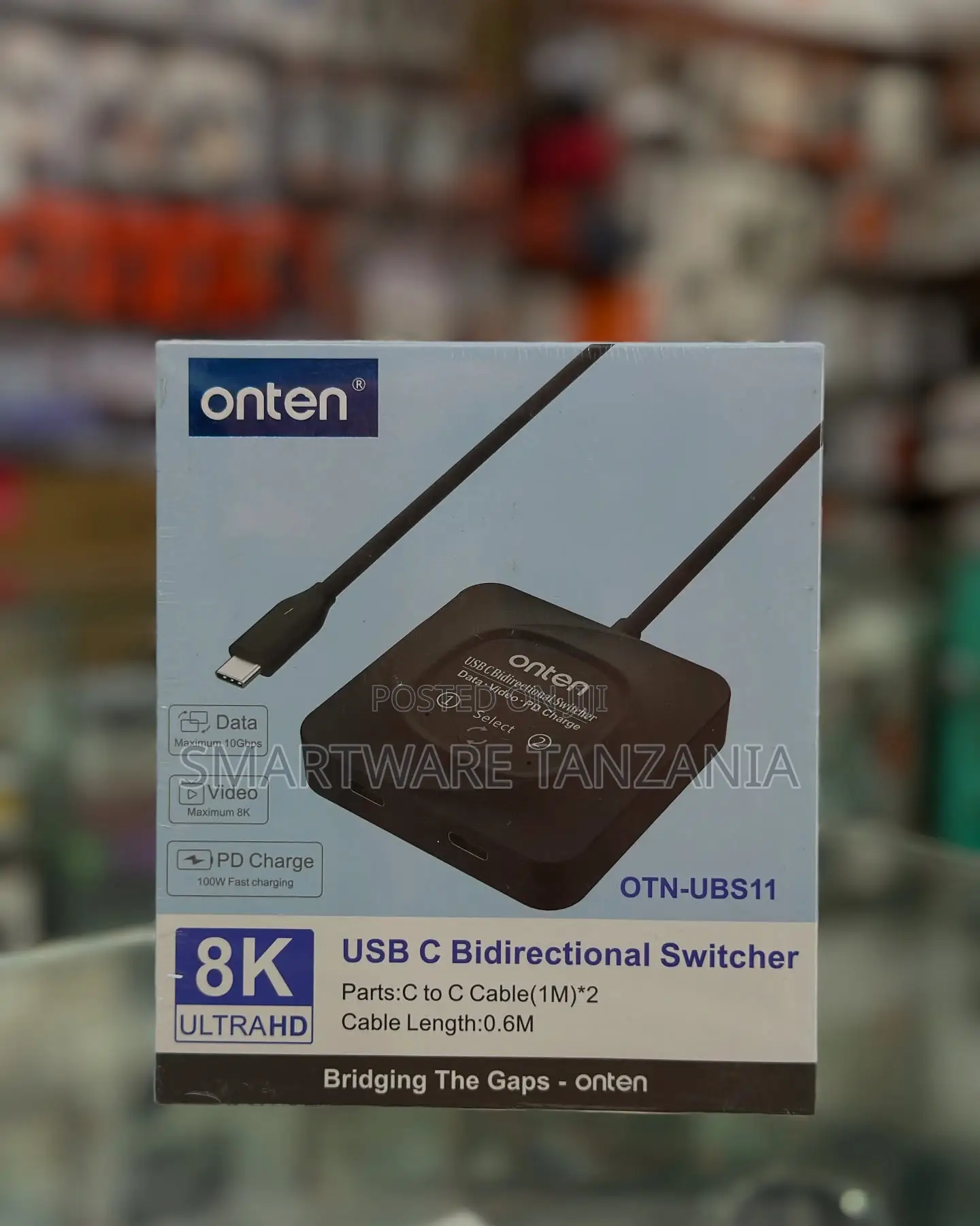 Onten Usb-c Bidirectional Switcher Video 10gbps Pd 100w