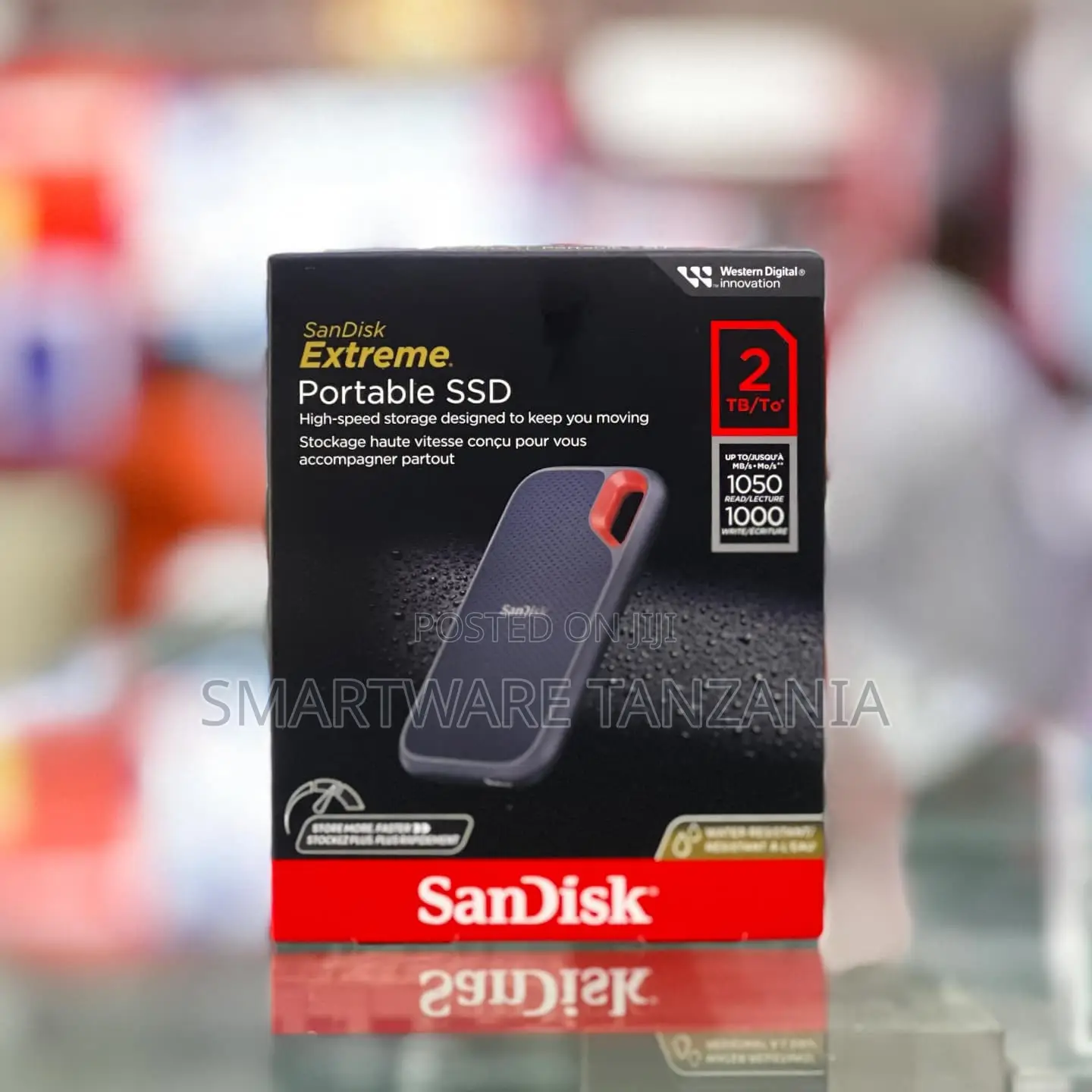 Sandisk Extreme Portable Ssd 2tb 1050mb/S Read Water Resistant