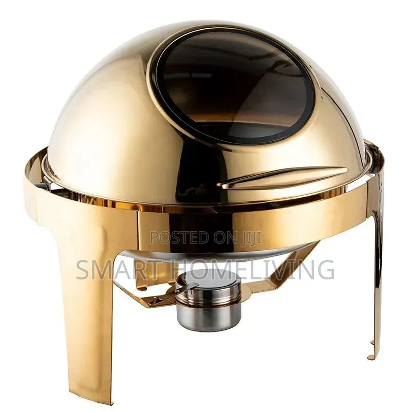 Luxurious Round Roll-Top Chafing Dish