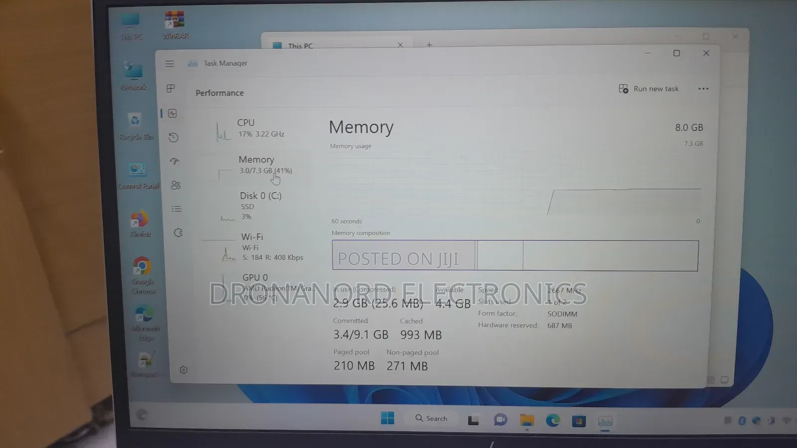 New Laptop HP EliteBook 845 G7 8GB AMD Ryzen 5 SSD 256GB