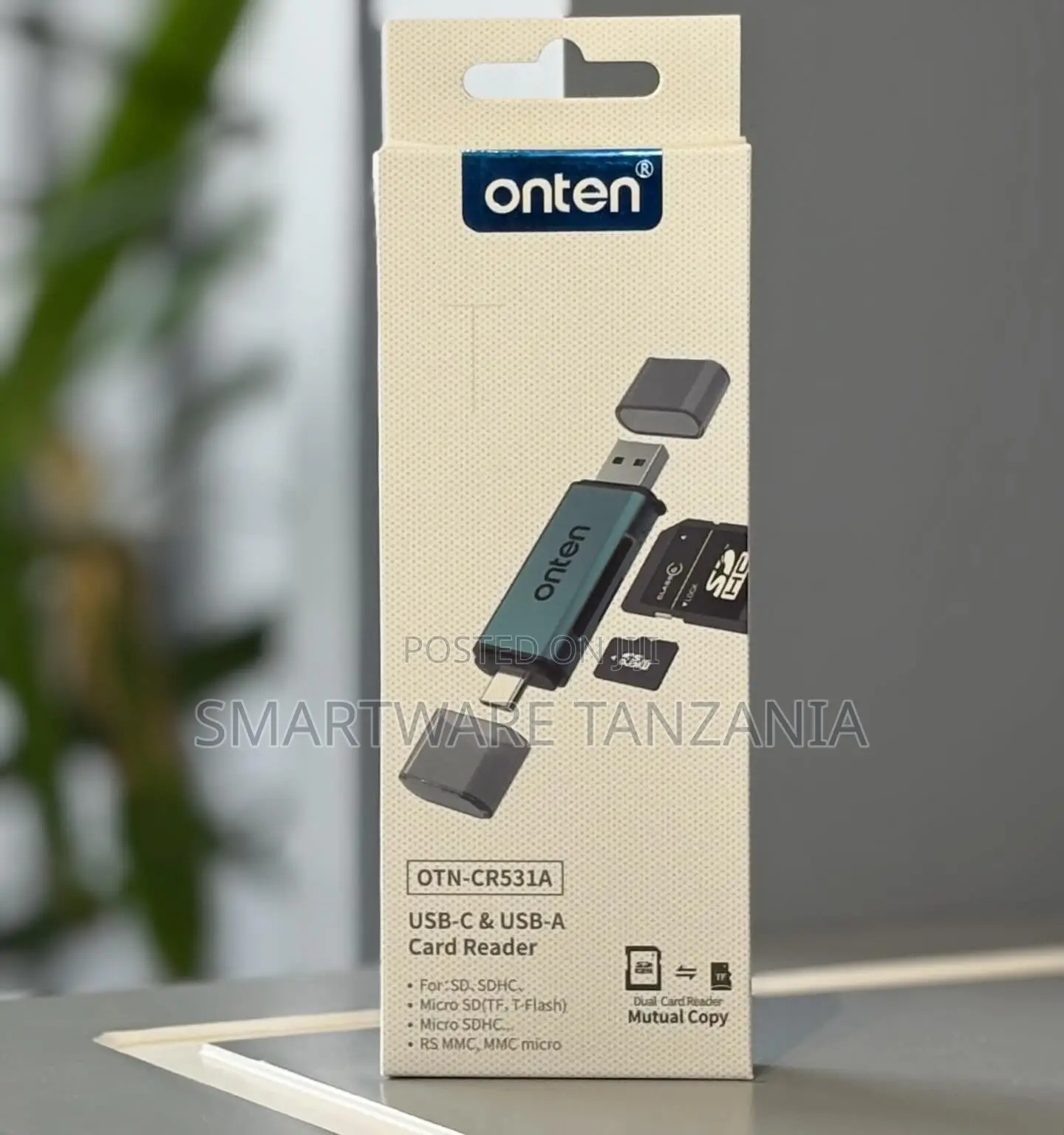 Onten Otn-cr531a Usb-c Usb-a Dual Card Reader Sd Tf Mmc