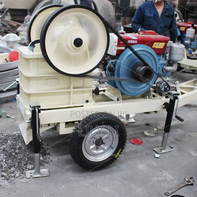 Portable Jaw Crusher Easy Move for Field Mining Operation