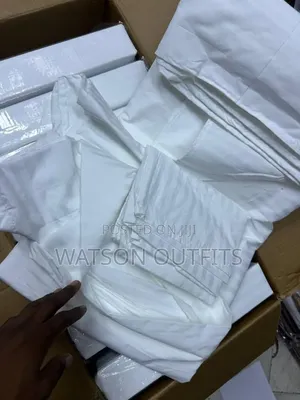 Shuka Original Quality White Stripes Materials Quality Bedsheets