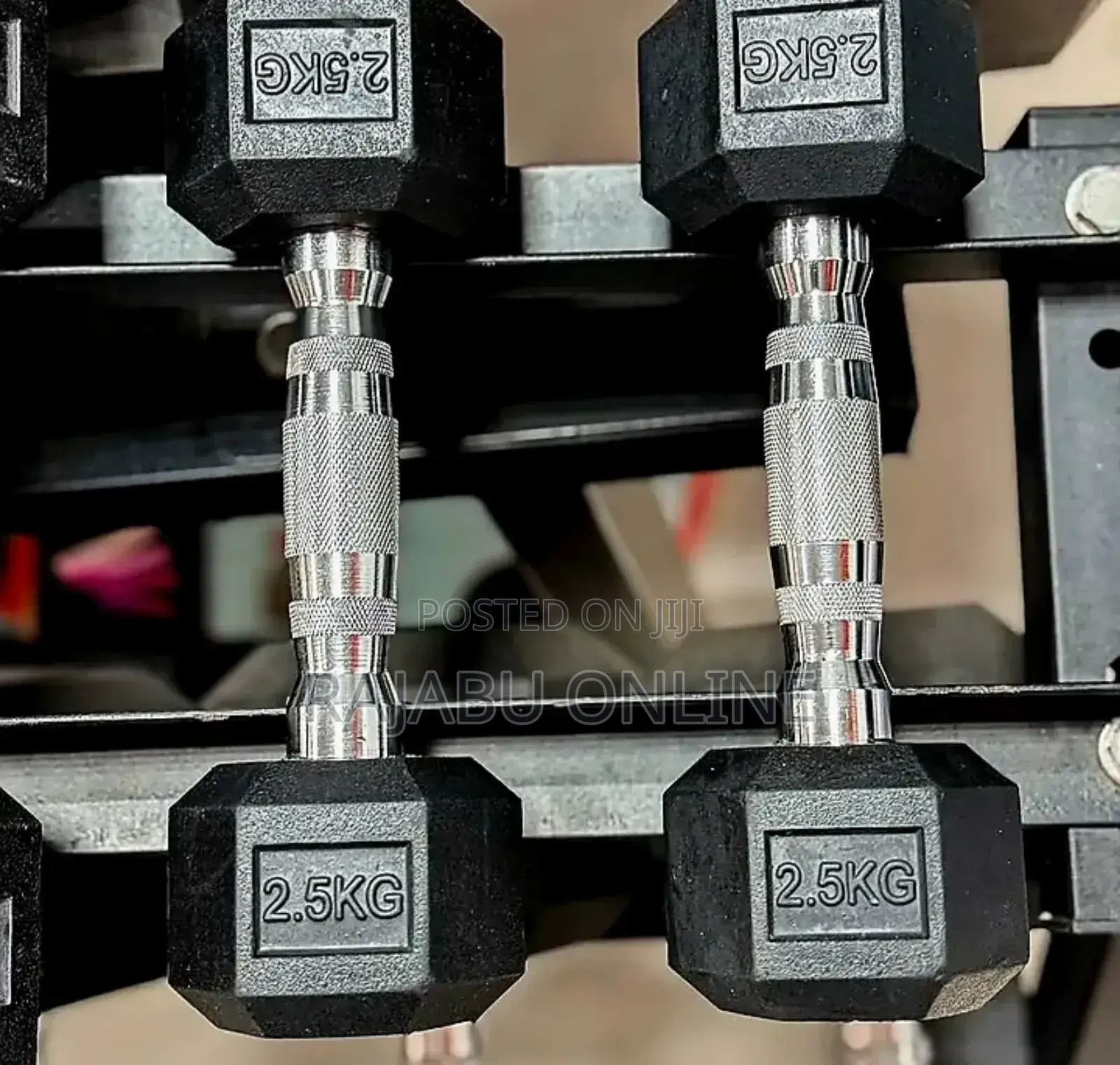 Classic Hexagon Rubber Dumbell