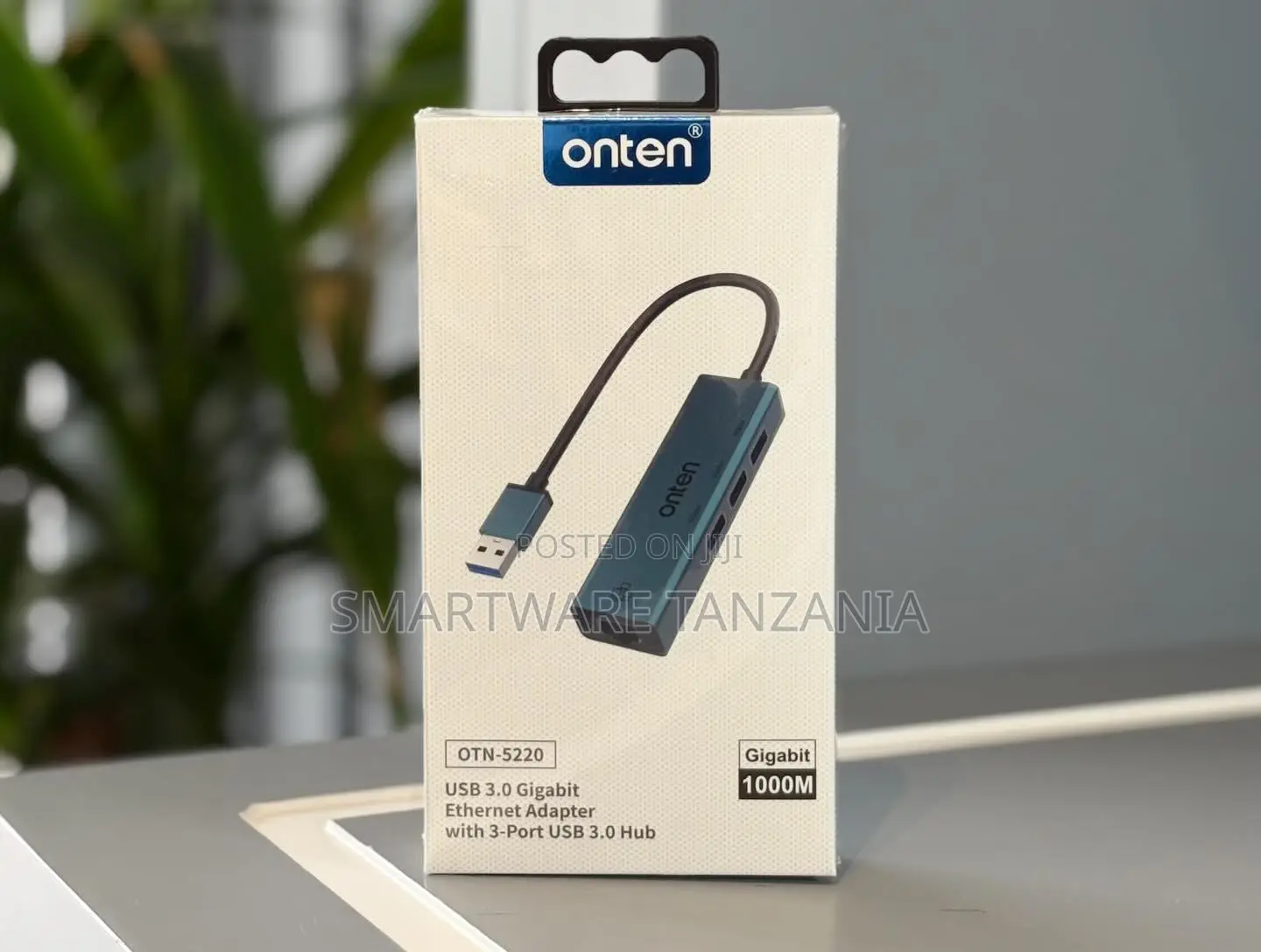 Onten Otn-5220 Usb 3.0 Gigabit Ethernet Adapter With 3-port Hub