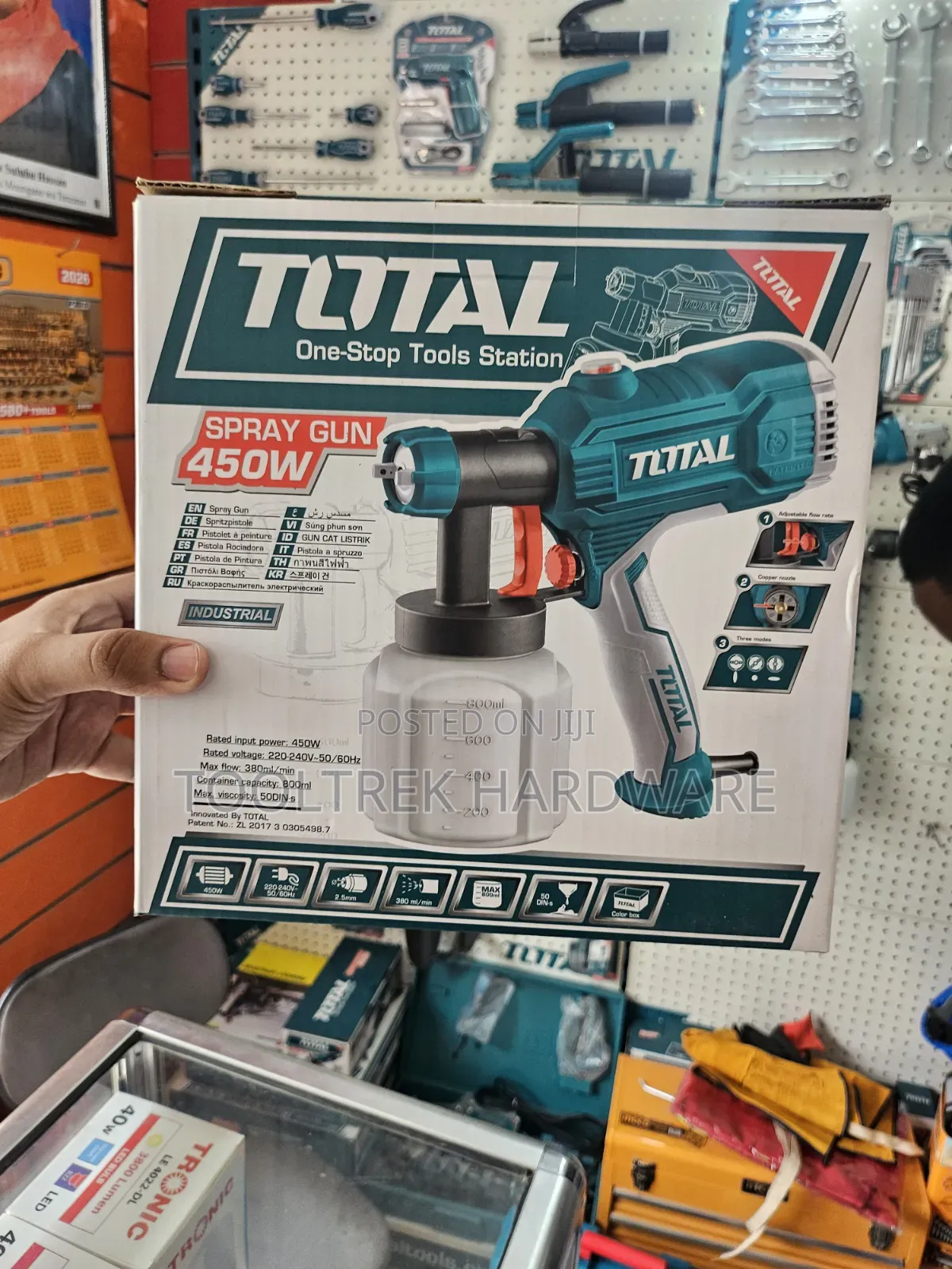 Total Electric Paint Spray Gun 450w